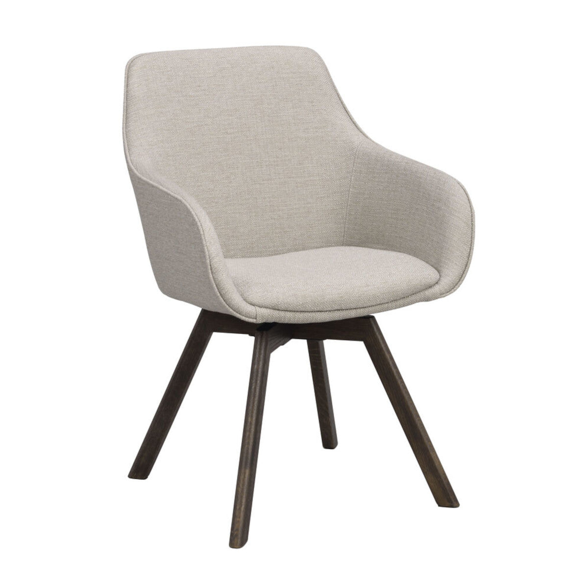 Alison Karmstol Beige/Brun Ek