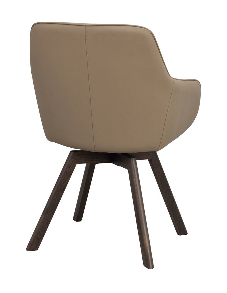 Alison Karmstol Beige läder/Brun ek | Rowico Home | 7340126585597 | 118146 | Maessing Interiör