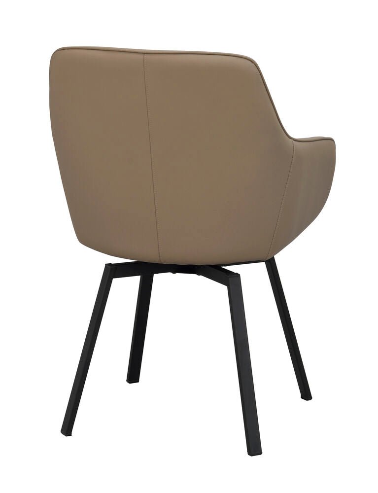 Alison Karmstol Beige läder/Svart | Rowico Home | 7340126585603 | 118147 | Maessing Interiör