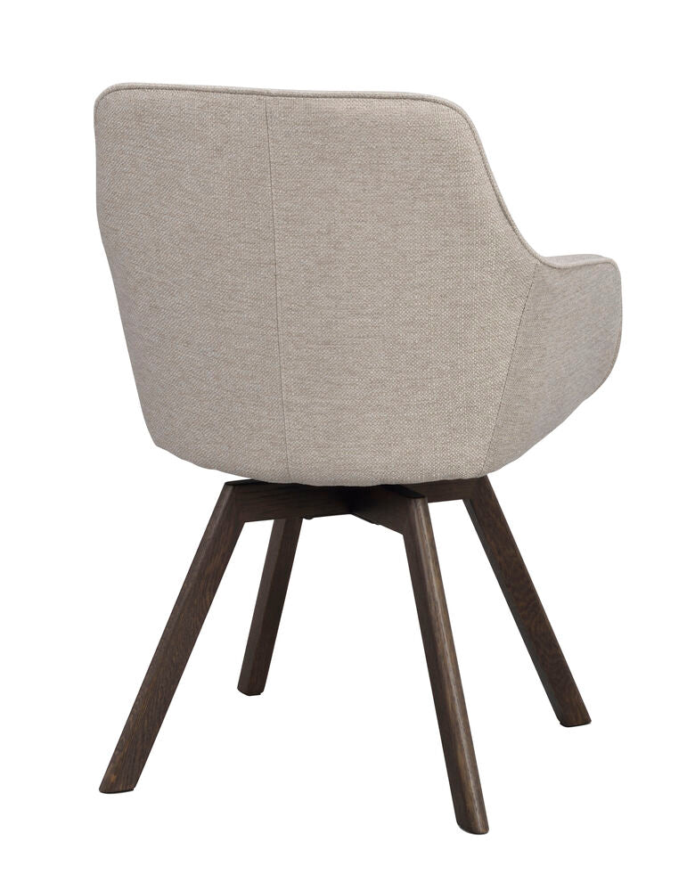 Alison Karmstol Beige/Brun Ek | Rowico Home | 7340126585887 | 118086 | Maessing Interiör