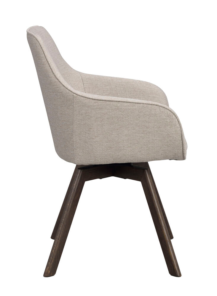 Alison Karmstol Beige/Brun Ek | Rowico Home | 7340126585887 | 118086 | Maessing Interiör