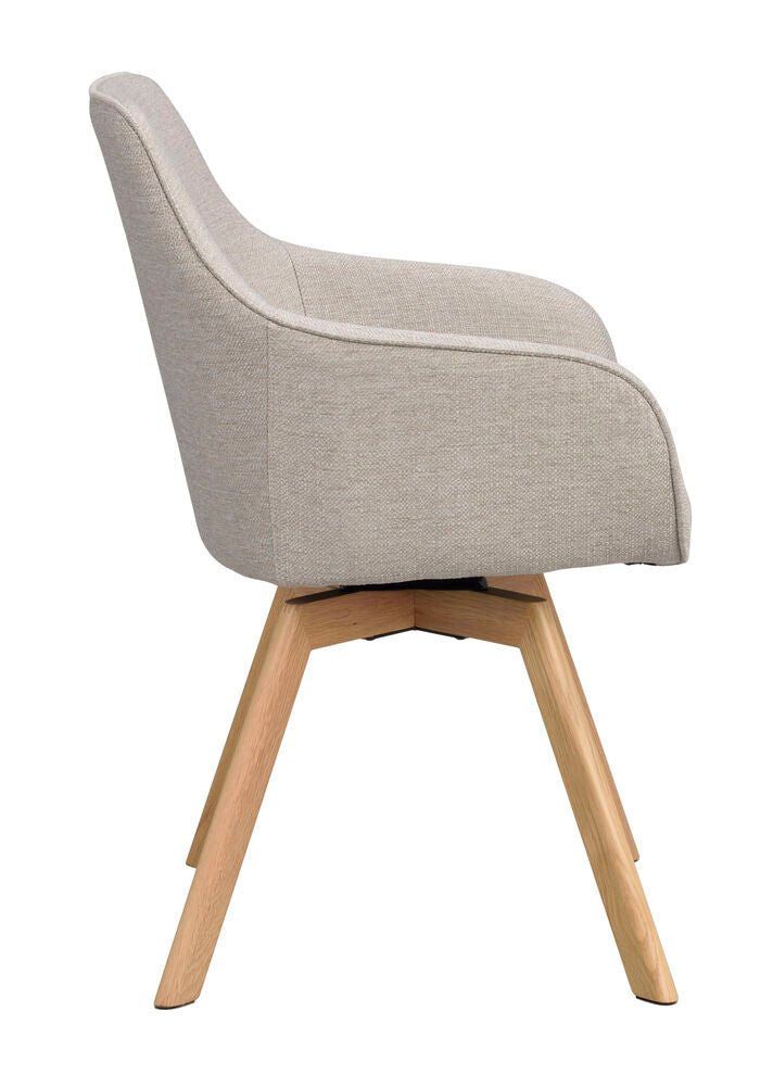 Alison Karmstol Beige/Ek | Rowico Home | 7340126585863 | 118084 | Maessing Interiör