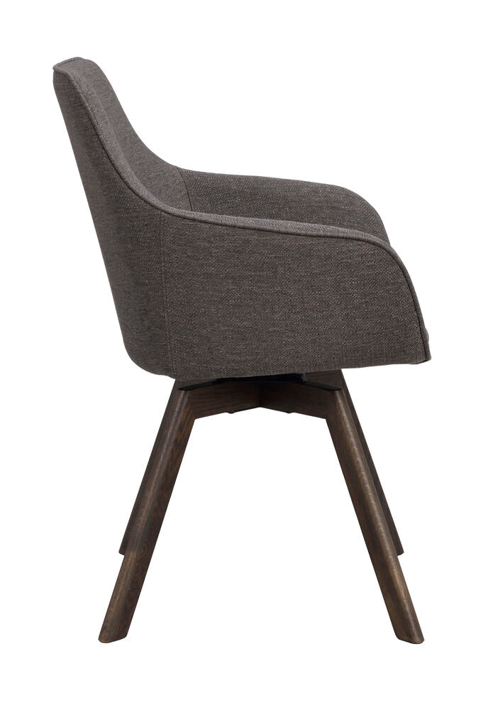 Alison Karmstol Grå/Brun Ek | Rowico Home | 7340126585849 | 118082 | Maessing Interiör