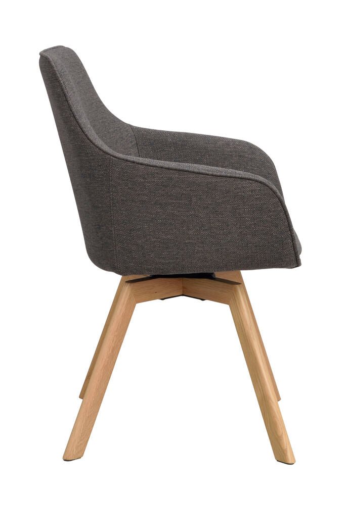 Alison Karmstol Grå/Ek | Rowico Home | 7340126585825 | 118080 | Maessing Interiör