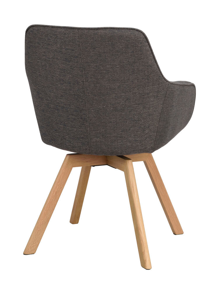 Alison Karmstol Grå/Ek | Rowico Home | 7340126585825 | 118080 | Maessing Interiör
