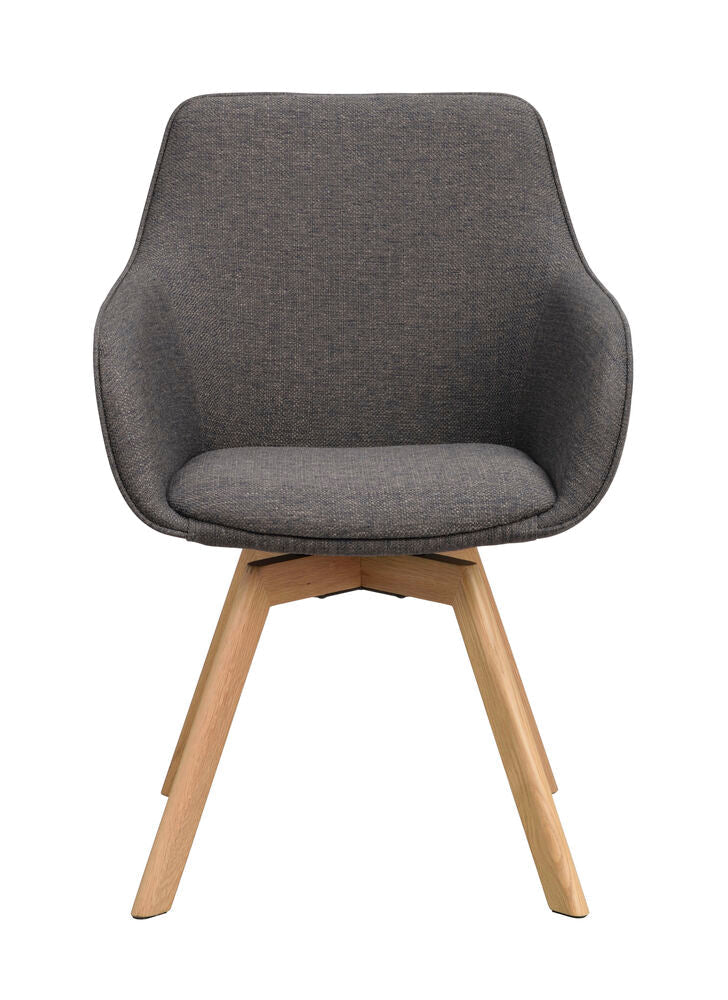 Alison Karmstol Grå/Ek | Rowico Home | 7340126585825 | 118080 | Maessing Interiör
