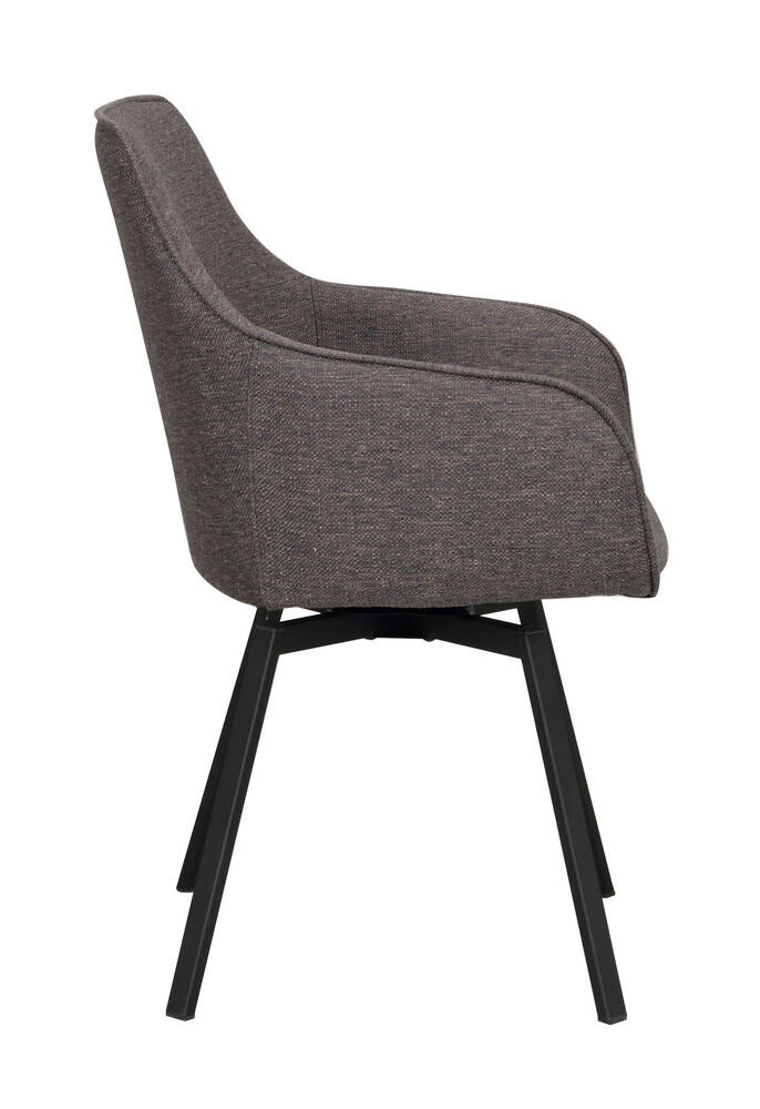 Alison Karmstol Grå/Svart | Rowico Home | 7340126585818 | 118079 | Maessing Interiör
