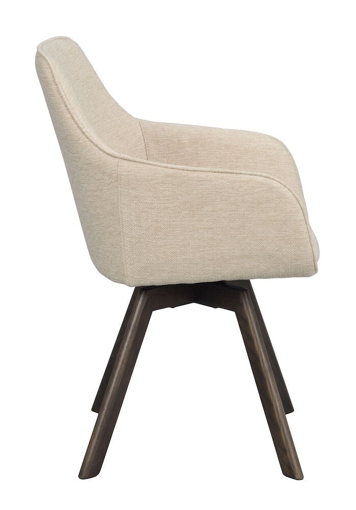 Alison Karmstol Ljusbeige/Brun Ek | Rowico Home | 7340126571705 | 117882 | Maessing Interiör