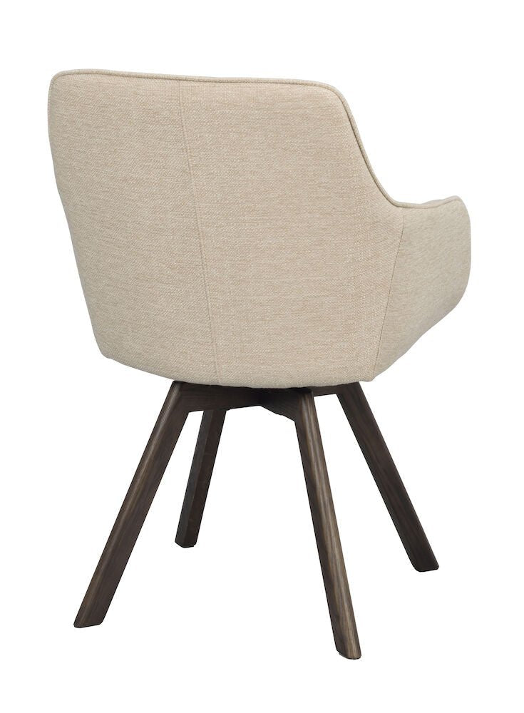 Alison Karmstol Ljusbeige/Brun Ek | Rowico Home | 7340126571705 | 117882 | Maessing Interiör