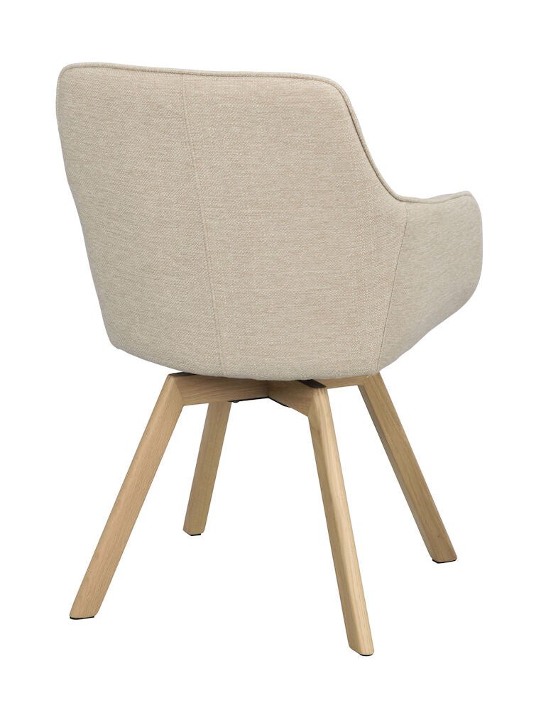 Alison Karmstol Ljusbeige/Ek | Rowico Home | 7340126571682 | 117880 | Maessing Interiör