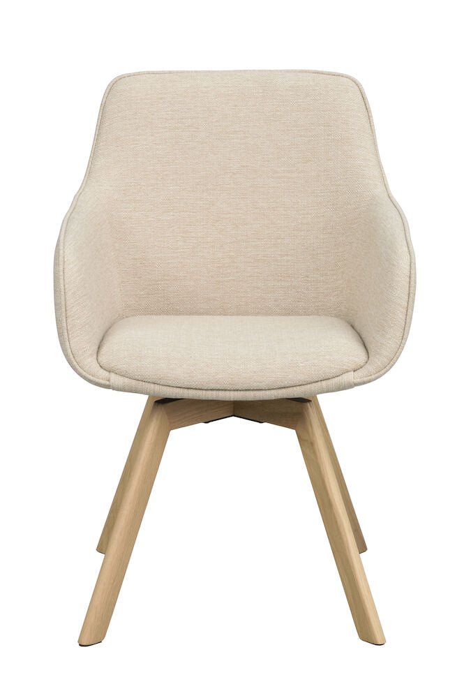 Alison Karmstol Ljusbeige/Ek | Rowico Home | 7340126571682 | 117880 | Maessing Interiör