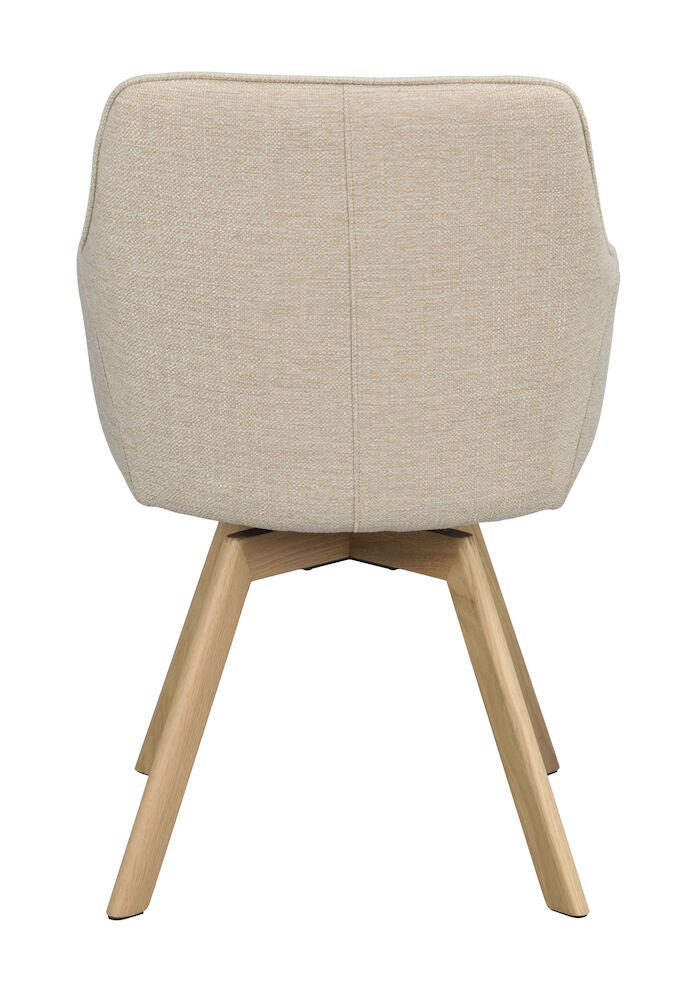 Alison Karmstol Ljusbeige/Ek | Rowico Home | 7340126571682 | 117880 | Maessing Interiör