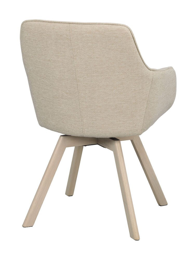 Alison Karmstol Ljusbeige/Vitpigmenterad Ek | Rowico Home | 7340126571699 | 117881 | Maessing Interiör