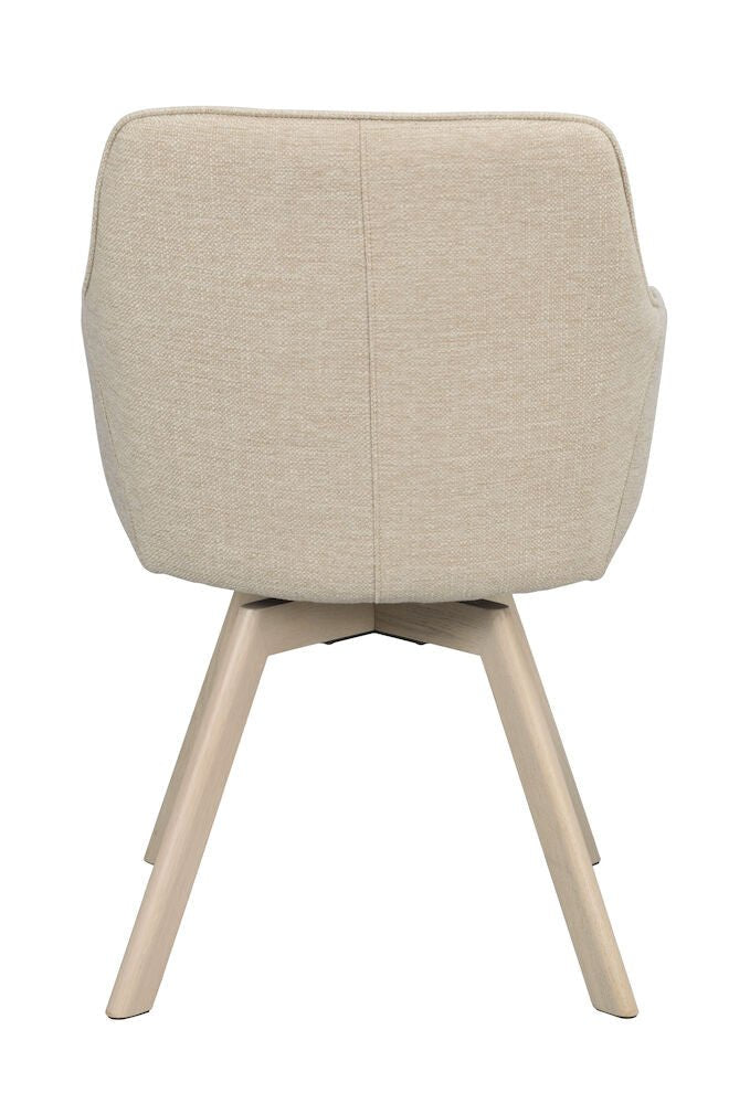 Alison Karmstol Ljusbeige/Vitpigmenterad Ek | Rowico Home | 7340126571699 | 117881 | Maessing Interiör