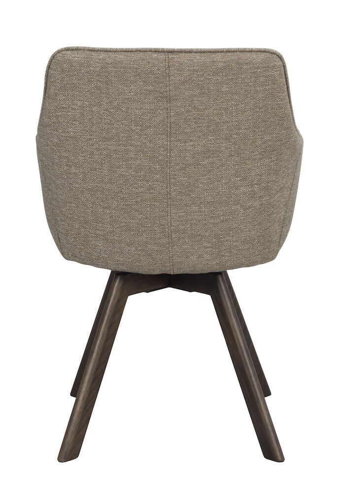 Alison Karmstol Mörkbeige/Brun Ek | Rowico Home | 7340126571736 | 117886 | Maessing Interiör