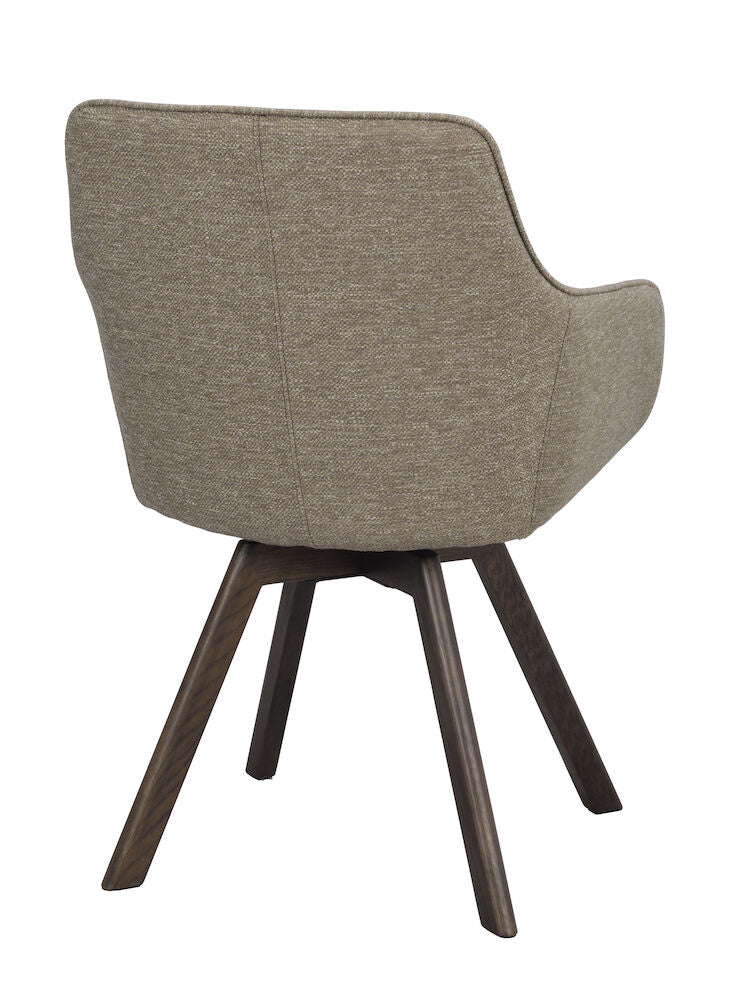 Alison Karmstol Mörkbeige/Brun Ek | Rowico Home | 7340126571736 | 117886 | Maessing Interiör