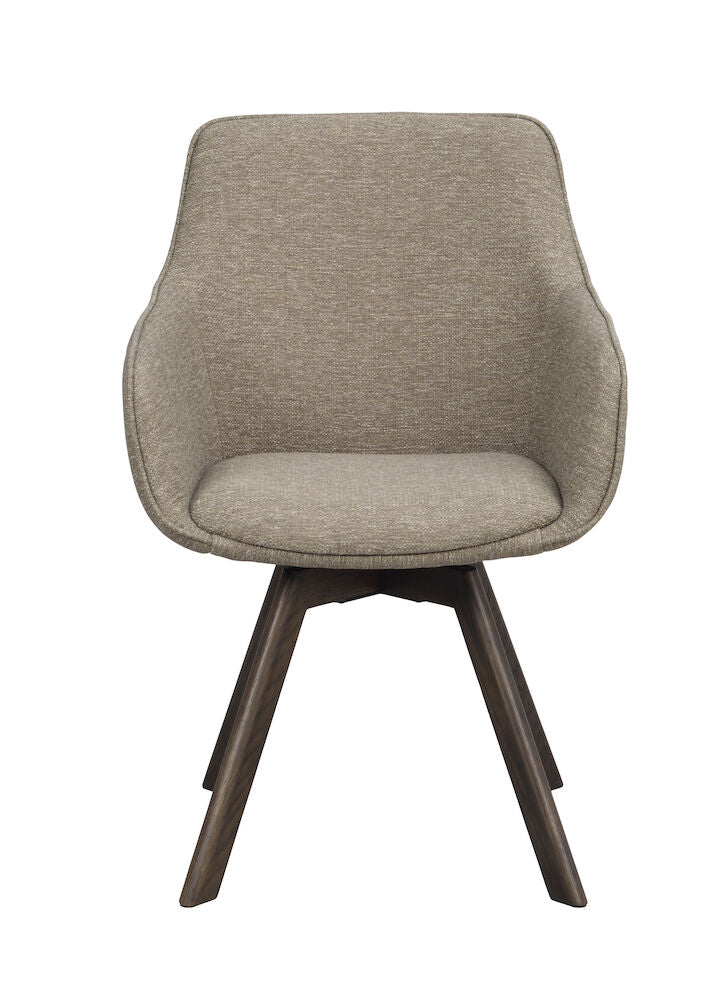 Alison Karmstol Mörkbeige/Brun Ek | Rowico Home | 7340126571736 | 117886 | Maessing Interiör
