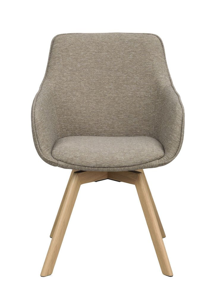 Alison Karmstol Mörkbeige/Ek | Rowico Home | 7340126571712 | 117884 | Maessing Interiör