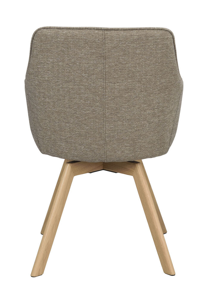 Alison Karmstol Mörkbeige/Ek | Rowico Home | 7340126571712 | 117884 | Maessing Interiör