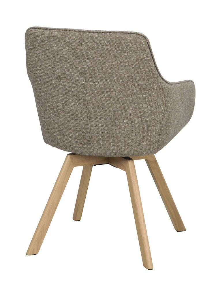 Alison Karmstol Mörkbeige/Ek | Rowico Home | 7340126571712 | 117884 | Maessing Interiör