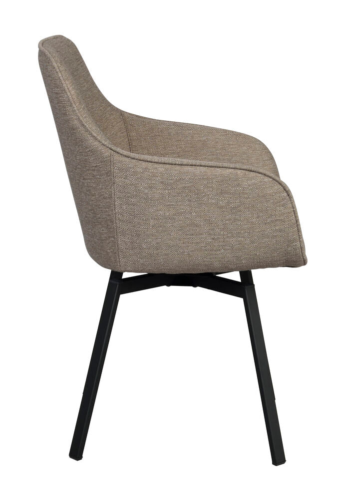 Alison Karmstol Mörkbeige/Svart | Rowico Home | 7340126585641 | 117883 | Maessing Interiör