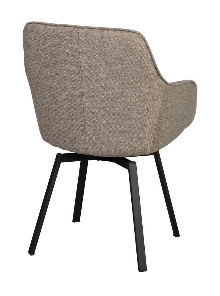Alison Karmstol Mörkbeige/Svart | Rowico Home | 7340126585641 | 117883 | Maessing Interiör