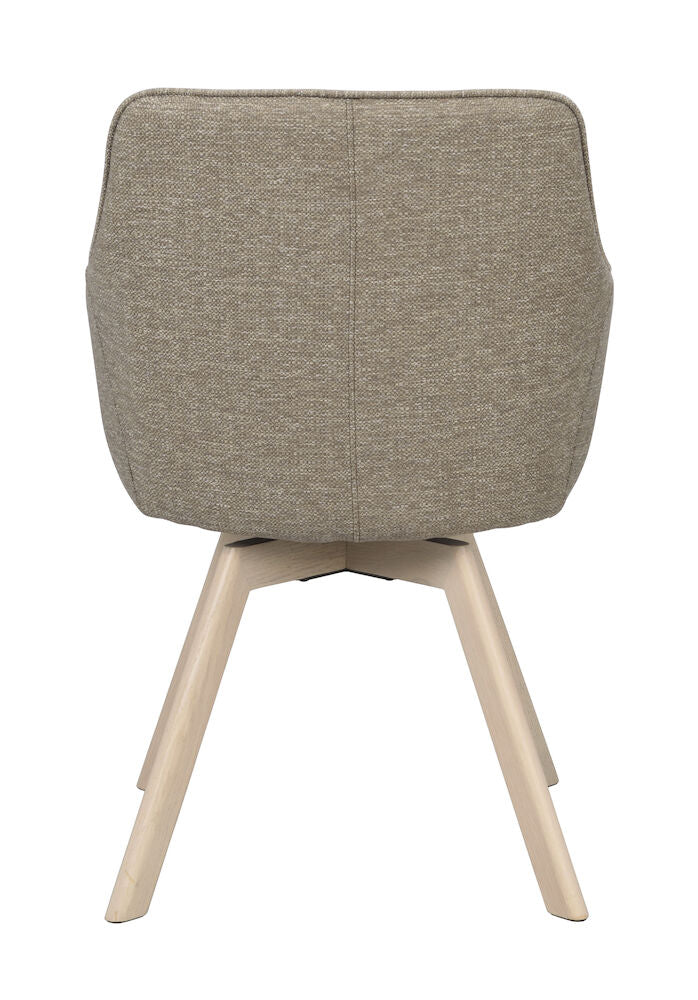 Alison Karmstol Mörkbeige/Vitpigmenterad Ek | Rowico Home | 7340126571729 | 117885 | Maessing Interiör