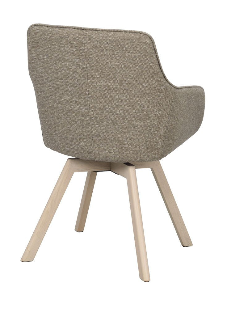 Alison Karmstol Mörkbeige/Vitpigmenterad Ek | Rowico Home | 7340126571729 | 117885 | Maessing Interiör