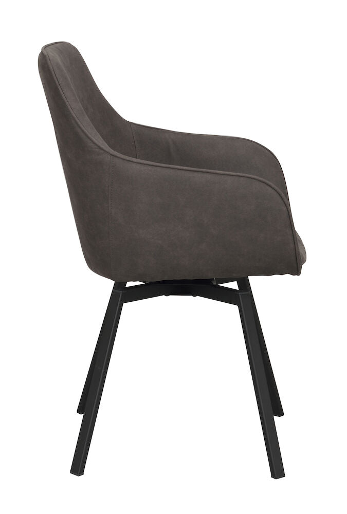 Alison Karmstol Mörkgrå/Svart | Rowico Home | 7340126585894 | 118089 | Maessing Interiör