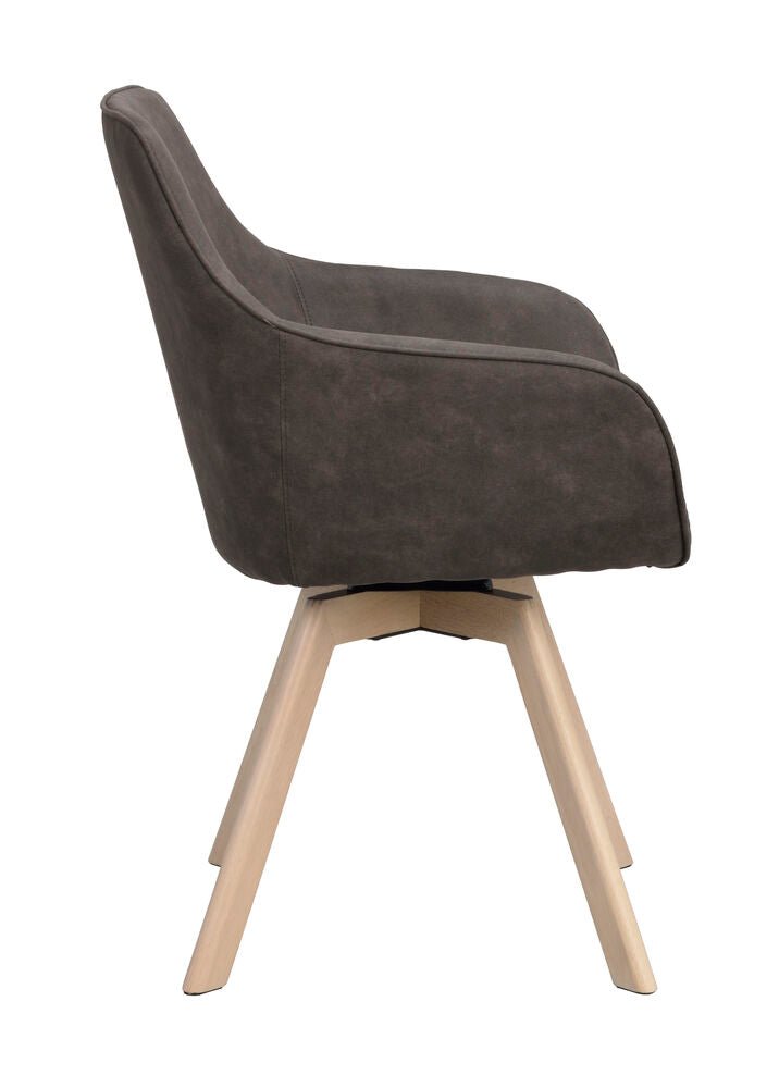 Alison Karmstol Mörkgrå/Vitpigmenterad Ek | Rowico Home | 7340126585917 | 118091 | Maessing Interiör