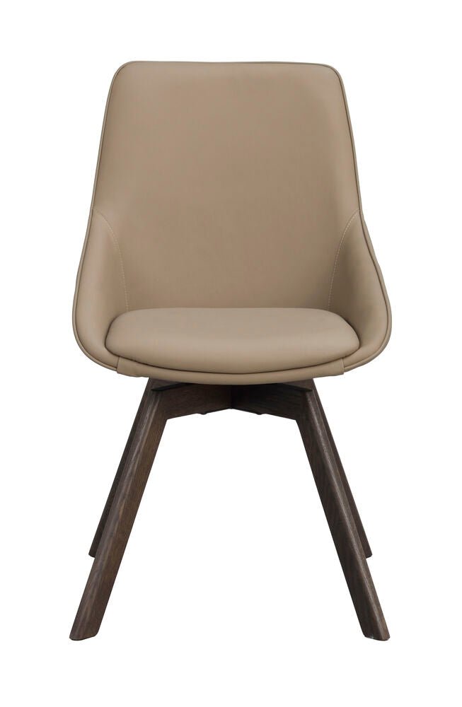 Alison Stol Beige Läder/Brun Ek | Rowico Home | 7340126585511 | 118136 | Maessing Interiör