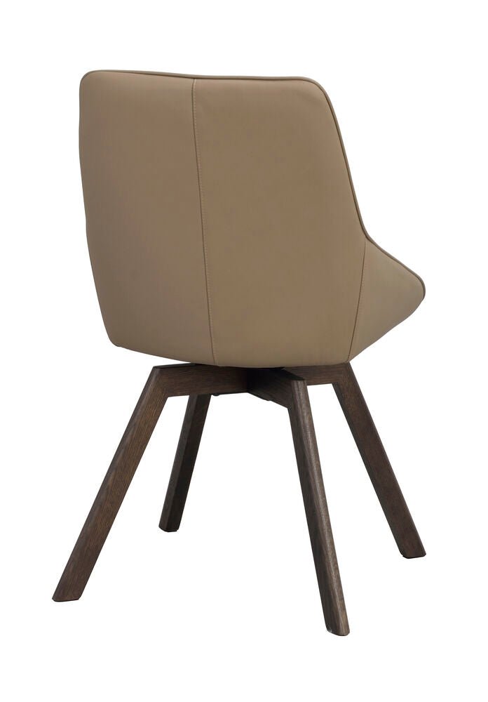 Alison Stol Beige Läder/Brun Ek | Rowico Home | 7340126585511 | 118136 | Maessing Interiör