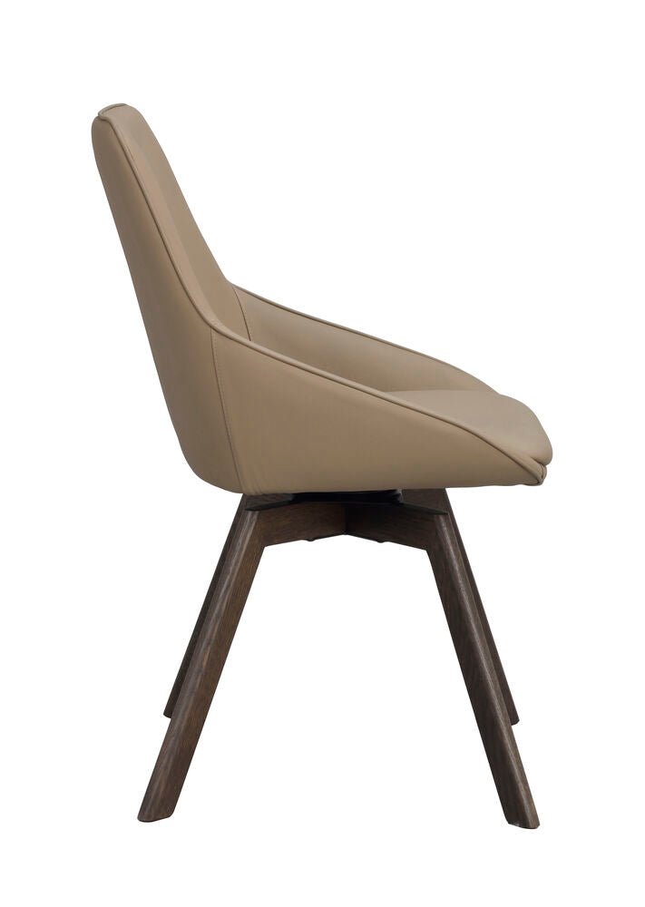 Alison Stol Beige Läder/Brun Ek | Rowico Home | 7340126585511 | 118136 | Maessing Interiör