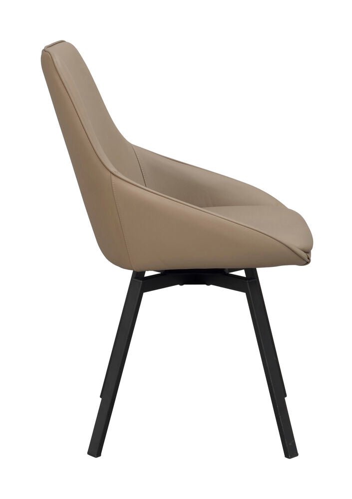 Alison Stol Beige Läder/Svart | Rowico Home | 7340126585528 | 118137 | Maessing Interiör