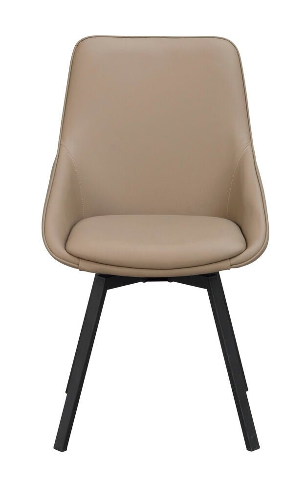 Alison Stol Beige Läder/Svart | Rowico Home | 7340126585528 | 118137 | Maessing Interiör