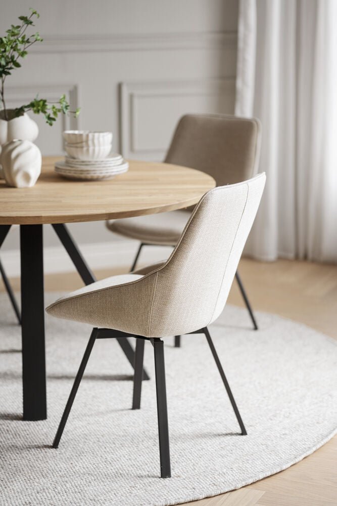 Alison Stol Ljusbeige/Svart | Rowico Home | 7340126585610 | 117859 | Maessing Interiör