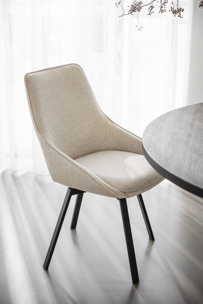 Alison Stol Ljusbeige/Svart | Rowico Home | 7340126585610 | 117859 | Maessing Interiör