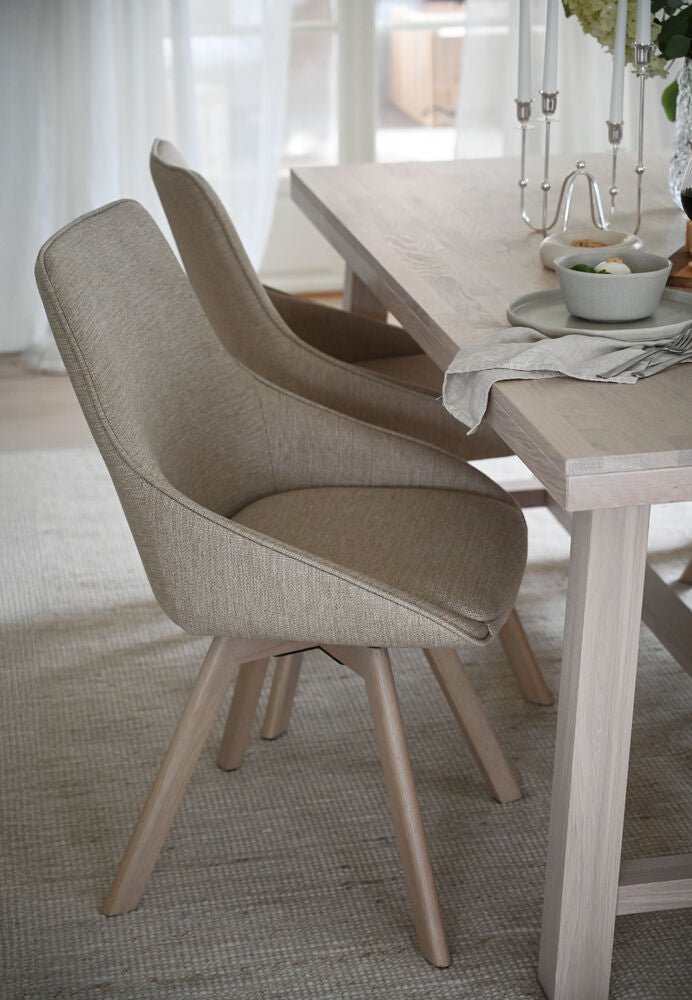Alison Stol Ljusbeige/Vitpigmenterad Ek | Rowico Home | 7340126571637 | 117861 | Maessing Interiör