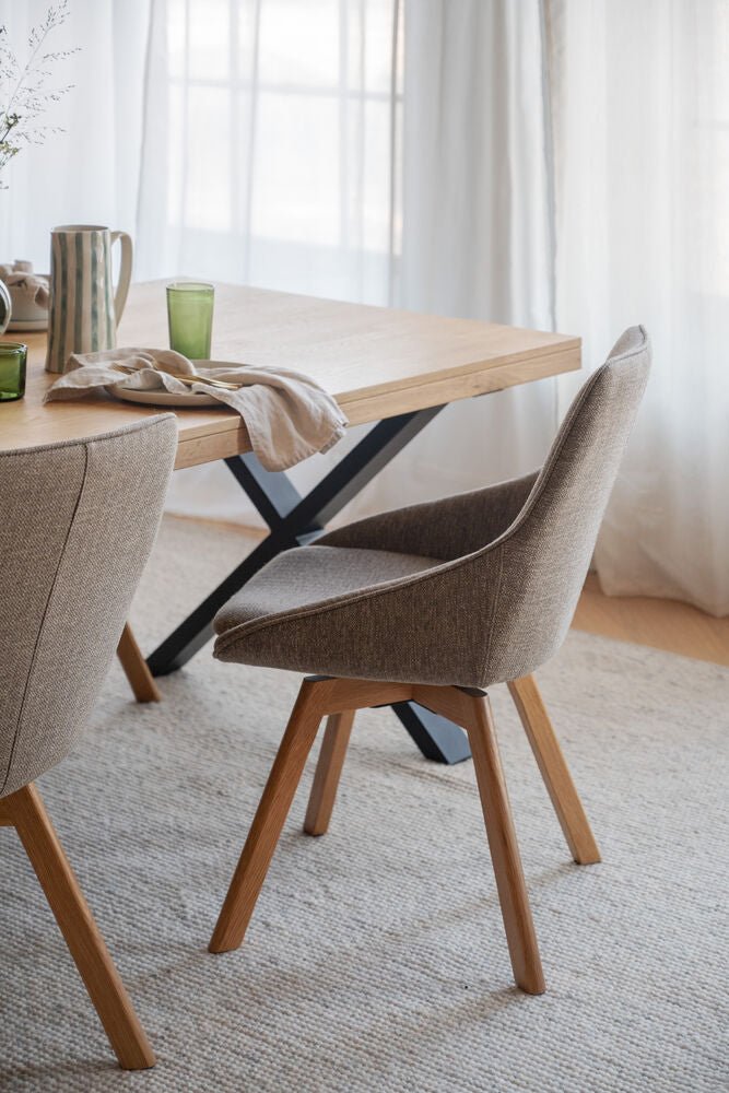 Alison Stol Mörkbeige/Ek | Rowico Home | 7340126571651 | 117864 | Maessing Interiör