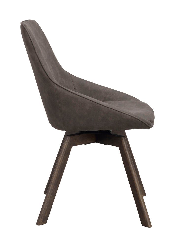 Alison Stol Mörkgrå/Brun Ek | Rowico Home | 7340126585801 | 118072 | Maessing Interiör