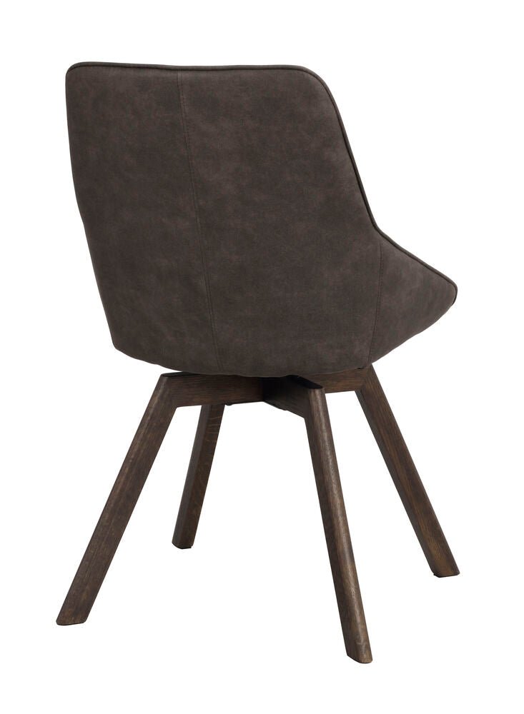 Alison Stol Mörkgrå/Brun Ek | Rowico Home | 7340126585801 | 118072 | Maessing Interiör
