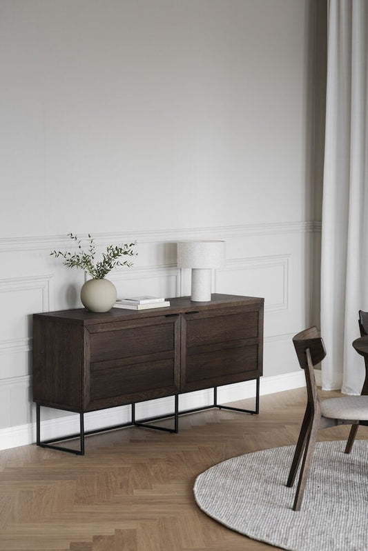 Everett Sideboard Brun Ek/Svart 160 | Rowico Home | 7340126559857 | 118792 | Maessing Interiör