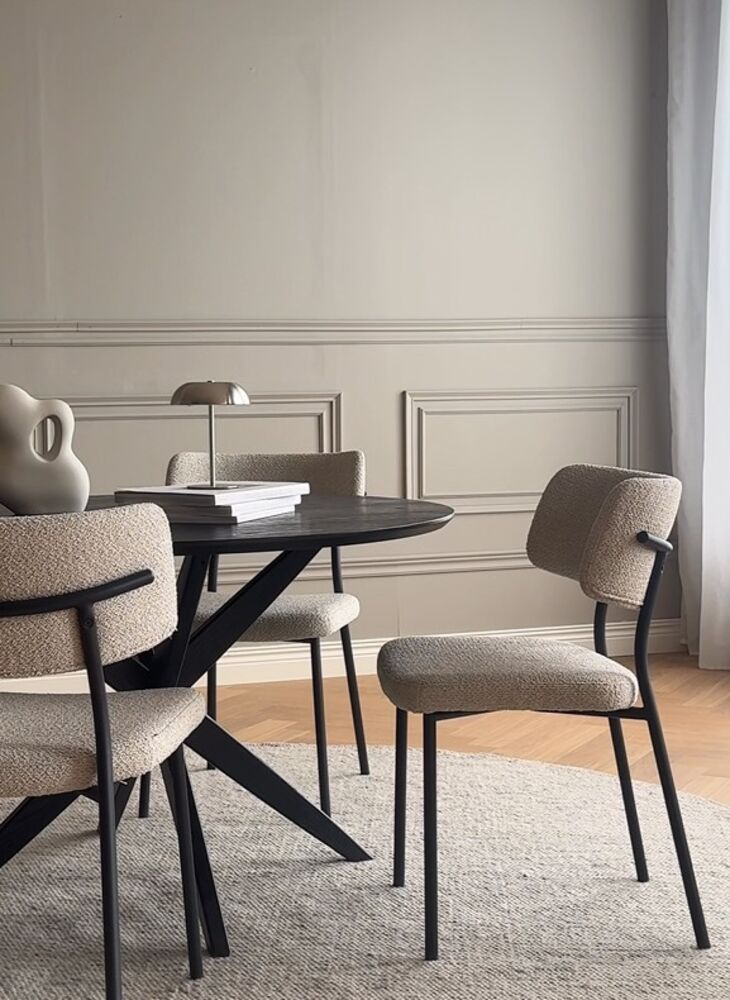 Herbster Stol Beige/Svart | Rowico Home | 7340126595169 | 128130 | Maessing Interiör