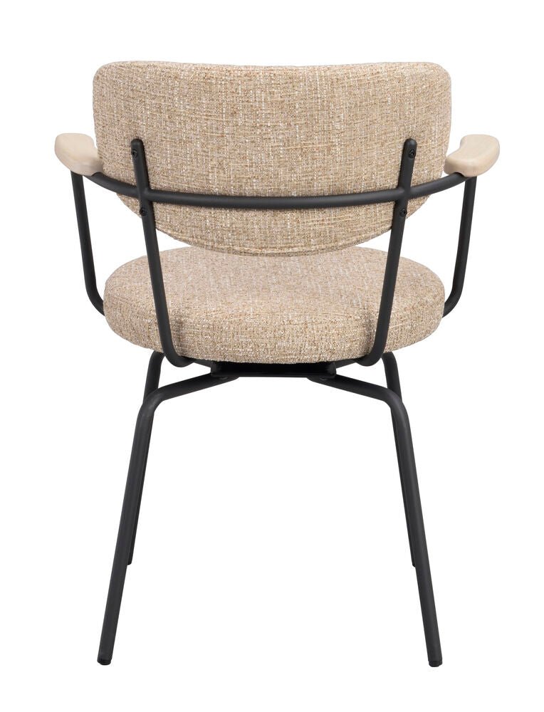 Merrick Karmstol Mörkbeige/Svart | Rowico Home | 7340233306078 | 128322 | Maessing Interiör