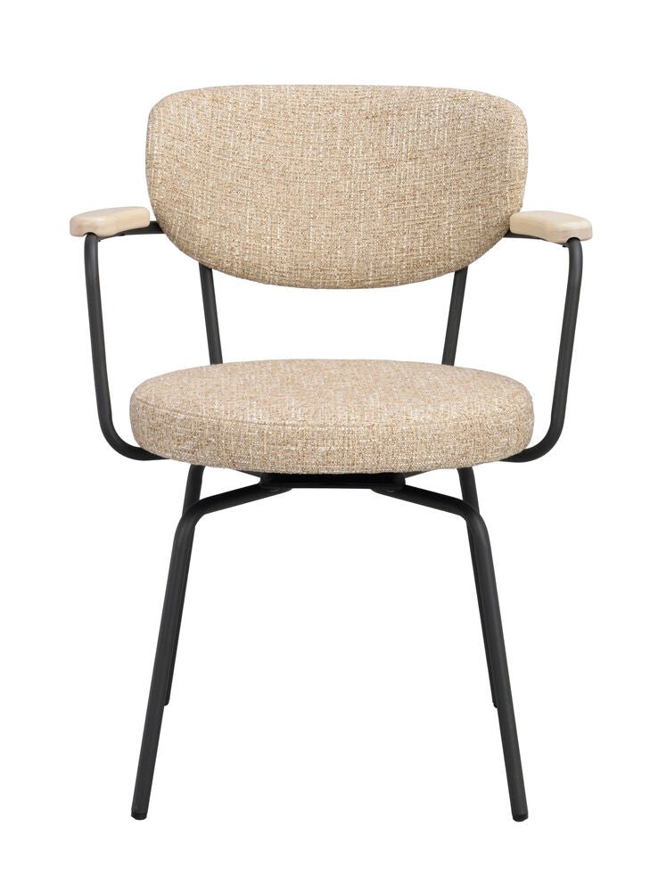 Merrick Karmstol Mörkbeige/Svart | Rowico Home | 7340233306078 | 128322 | Maessing Interiör