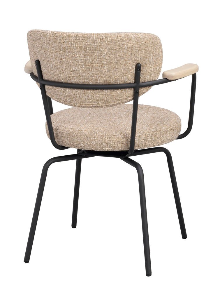 Merrick Karmstol Mörkbeige/Svart | Rowico Home | 7340233306078 | 128322 | Maessing Interiör