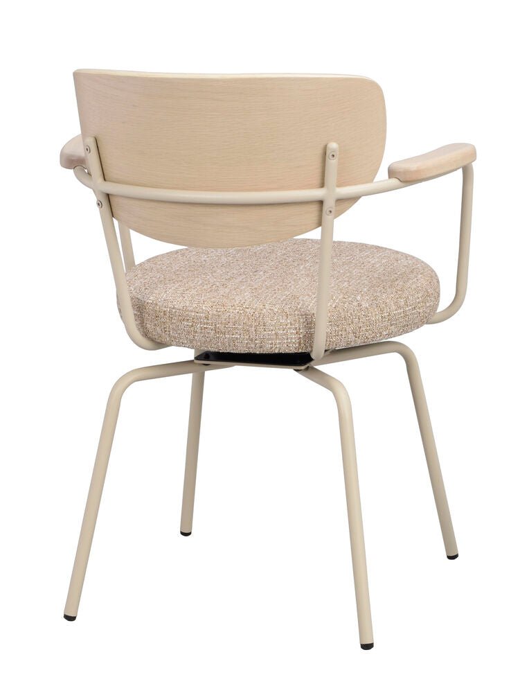Merrick Karmstol Mörkbeige/Vitpigmenterad Ek/Beige | Rowico Home | 7340233306047 | 128310 | Maessing Interiör