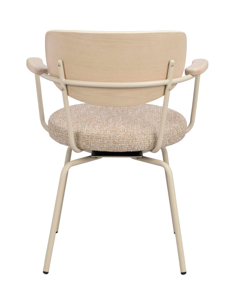 Merrick Karmstol Mörkbeige/Vitpigmenterad Ek/Beige | Rowico Home | 7340233306047 | 128310 | Maessing Interiör