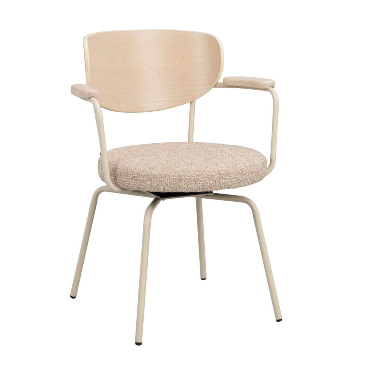 Merrick Karmstol Mörkbeige/Vitpigmenterad Ek/Beige | Rowico Home | 7340233306047 | 128310 | Maessing Interiör