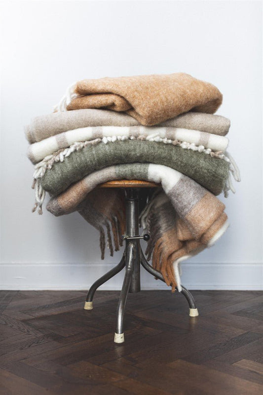 Morgan Pläd Beige | Mogihome | 7340007876110 | 104534 | Maessing Interiör